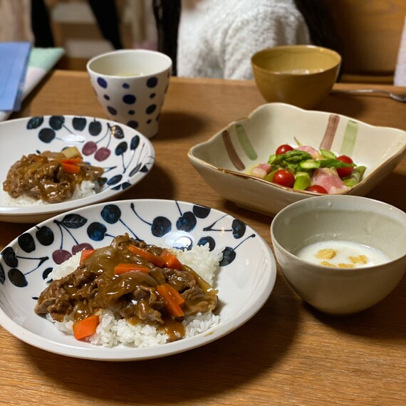 入院前日の夕飯のカレー